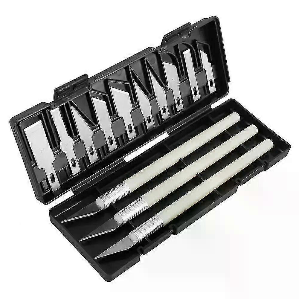 New 13pcs Precision Hobby Craft Cutter Set Utility Cutter Kit with 13 Refill Blades Craft Blades Set with Case Suitable Fit For
