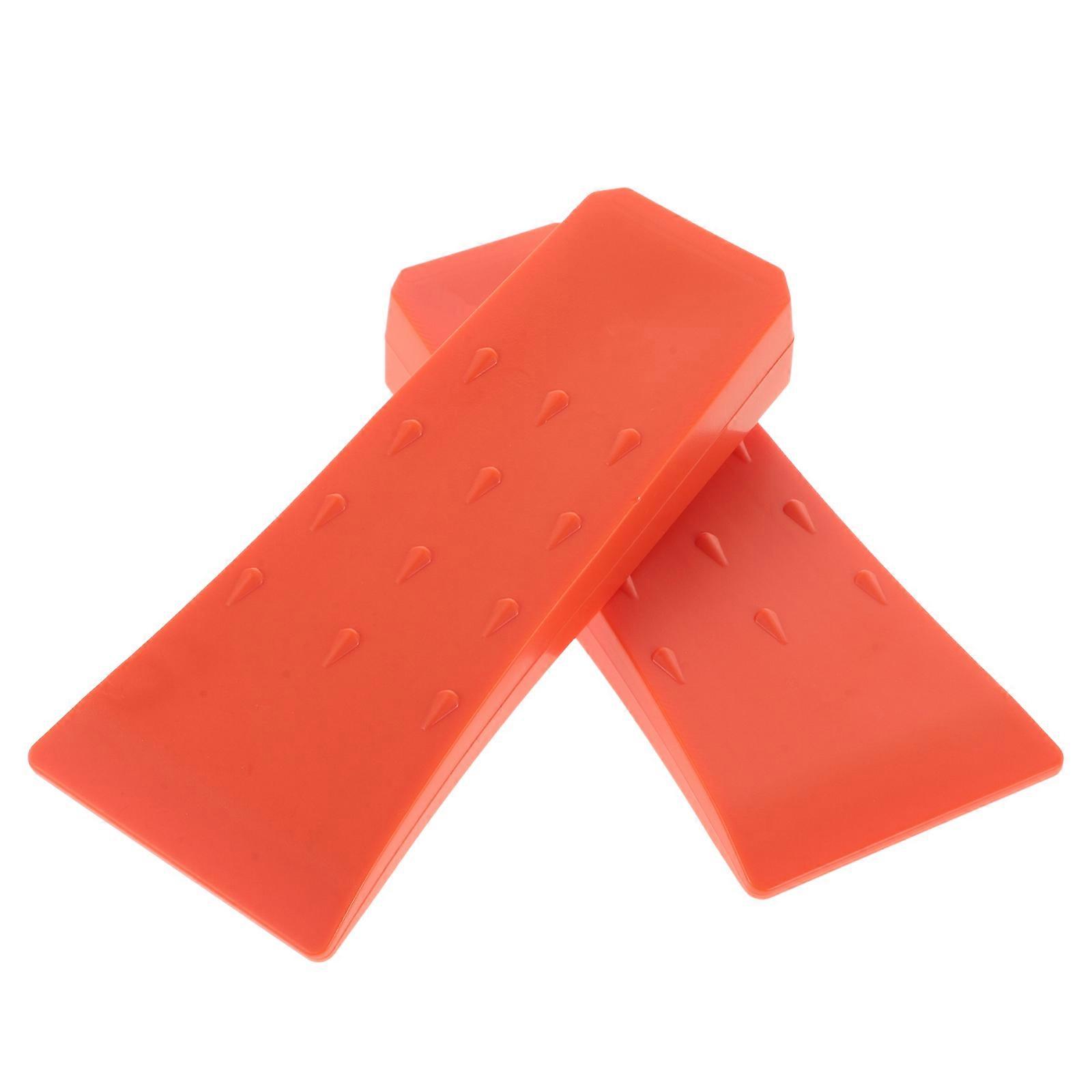 Portable Wood Splitter Felling Wedge Outdoor Work Durable Plastic Construction 2Pcs