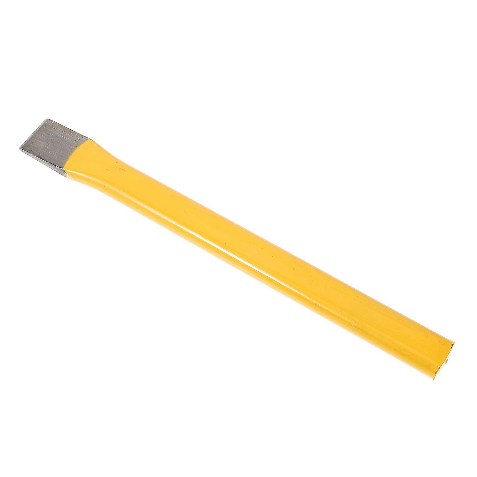 Yellow Steel Masonry for DIY with Ergonomic Handle and Durable Flat End Design 7.5 inches