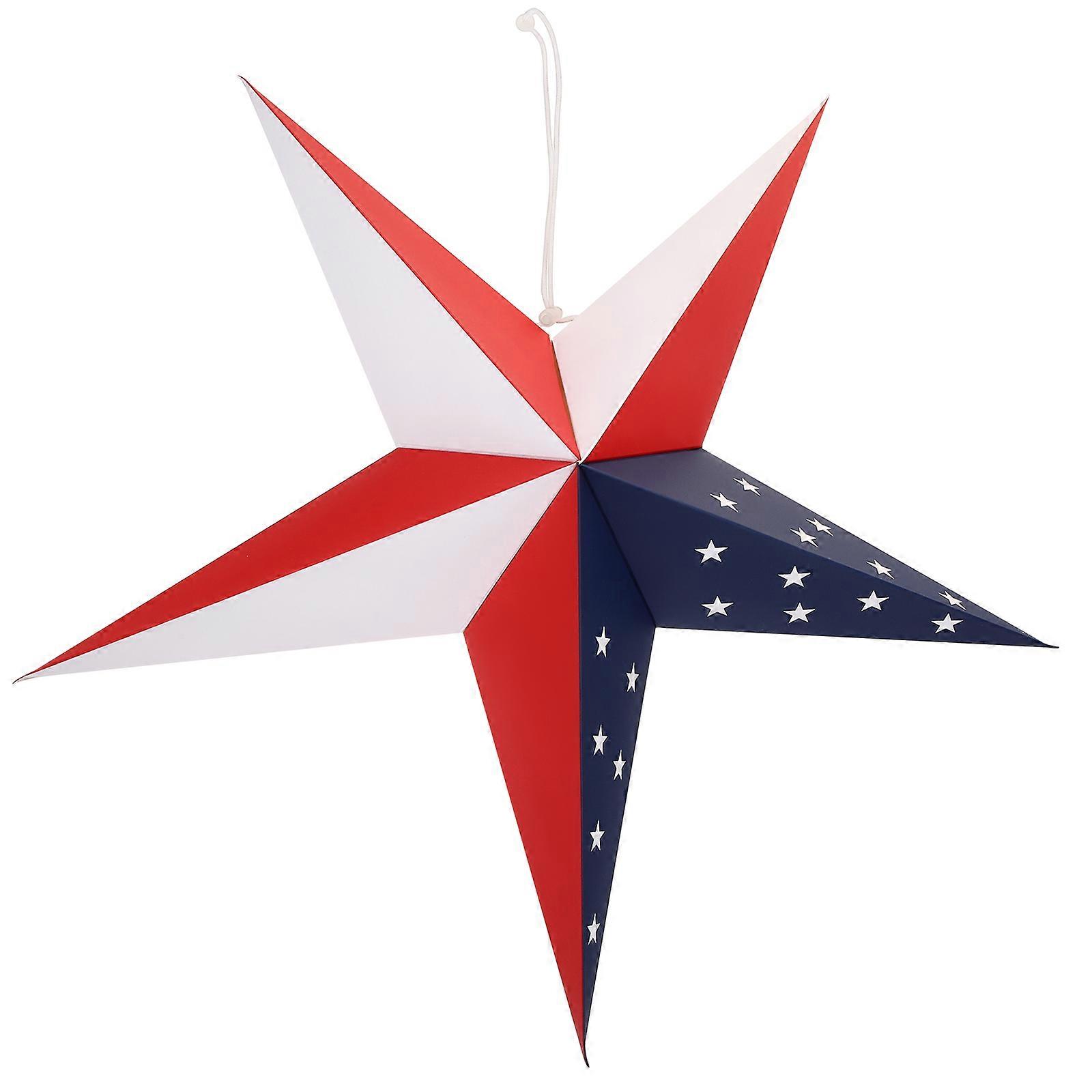 Paper Star Lampshade for Independence Set Hanging Foldable Paper Star Lamp Shade