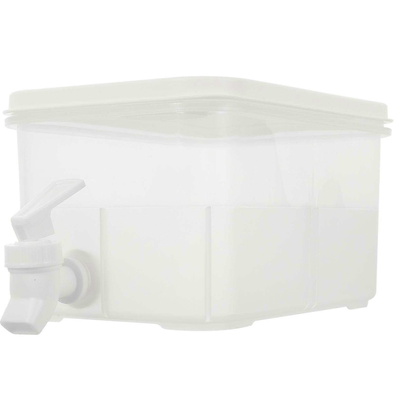 White PP Material Large Capacity Drink Dispenser for Storage Use Heat Resistant 1.5L