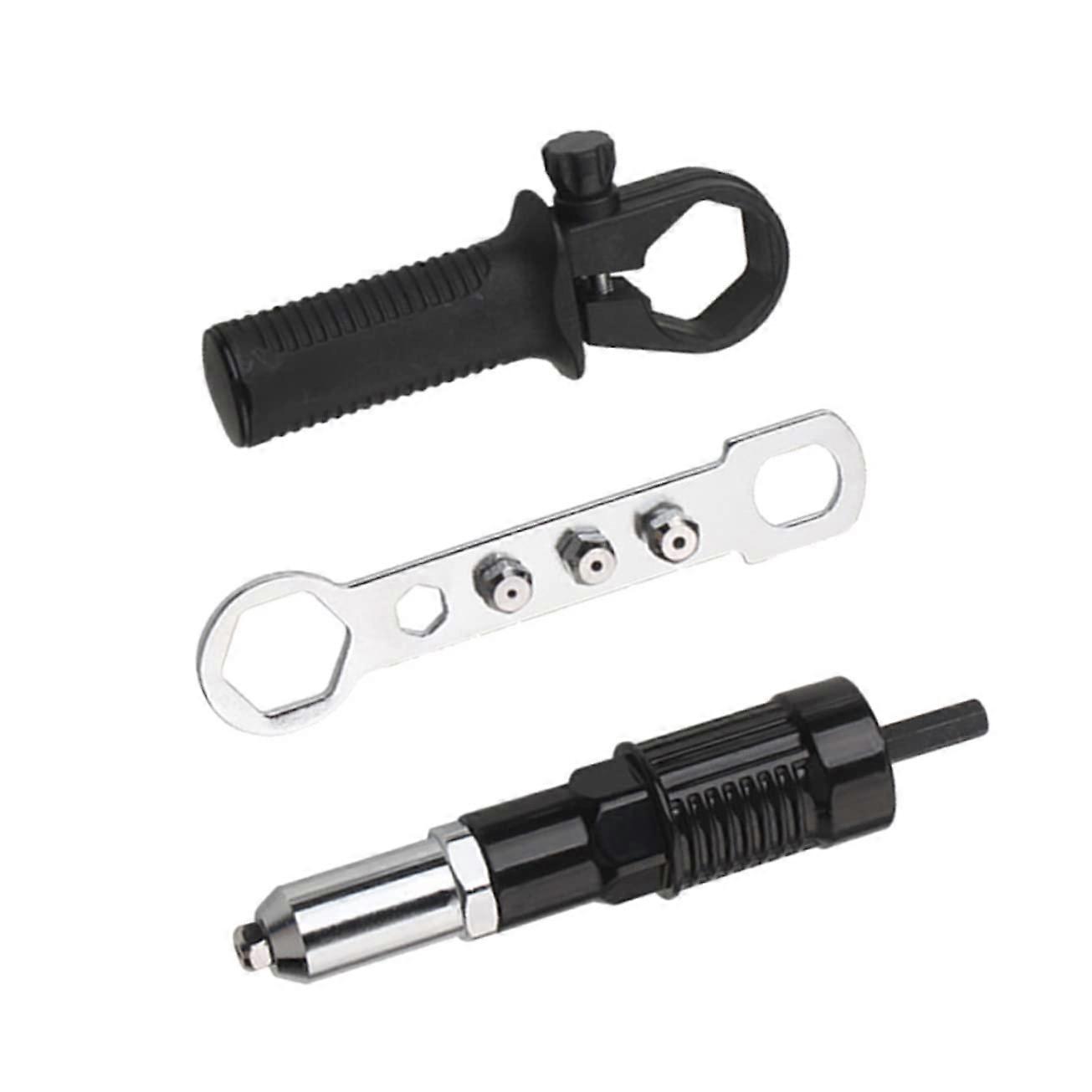 Rivet Shooting Adapter for Electric Riveting Machine, Heavy-Duty Metal Construction, Easy Installation, Compatible with Various Models