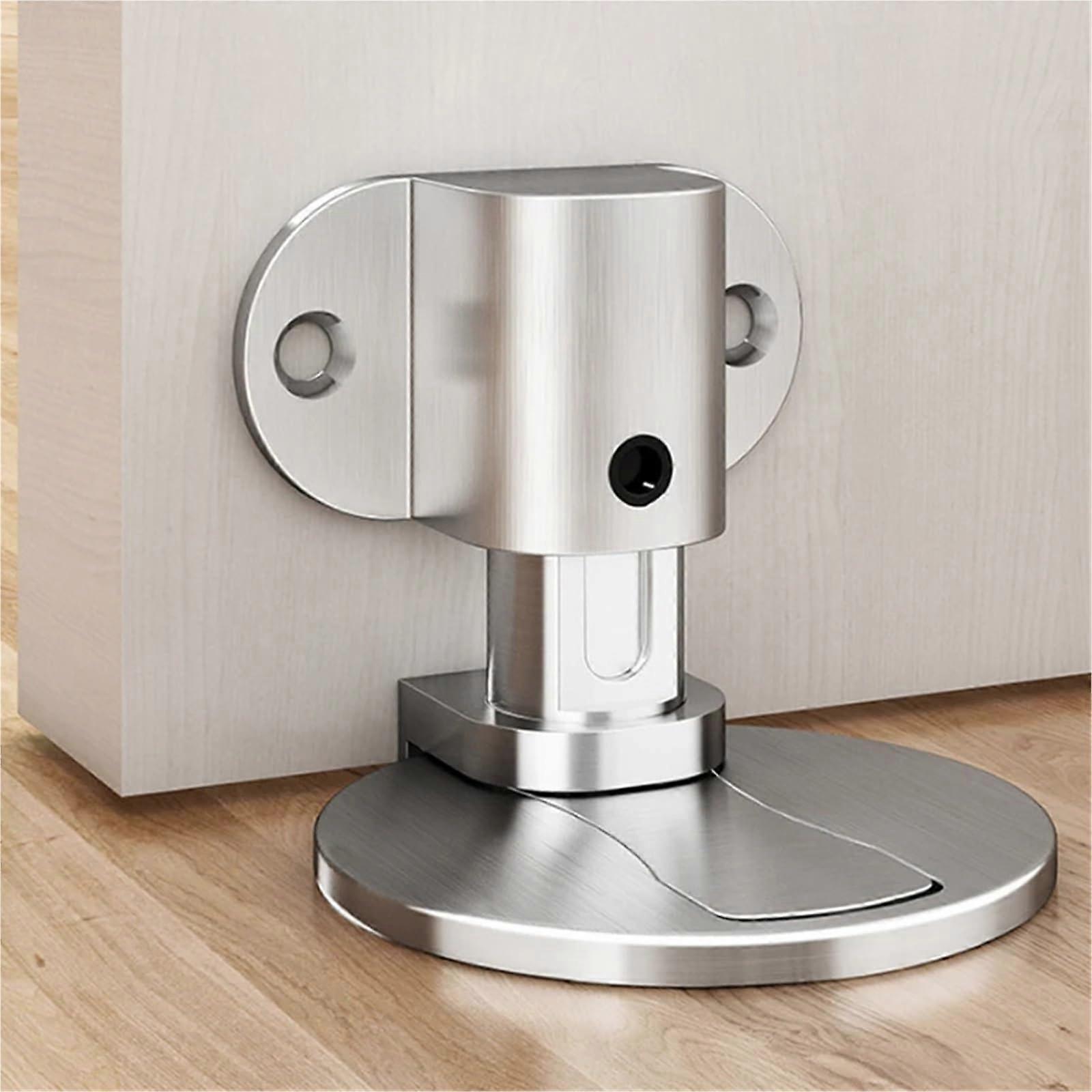 Magnetic Stainless Steel Door Stopper, Invisible Design for Bathroom and Furniture, Red Bronze Finish, 1 Piece