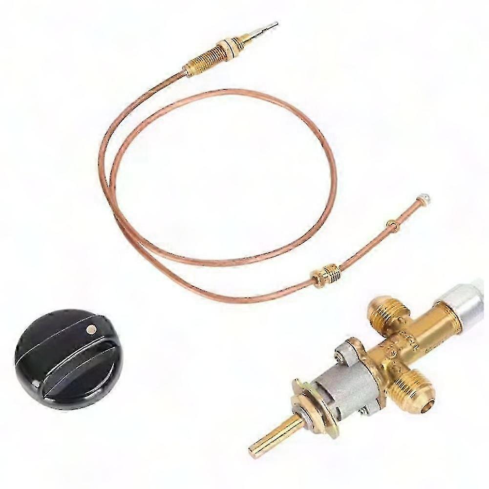 Gas Fireplace Fire Pit Flame Control Valve Kit with Thermocouple Replacement