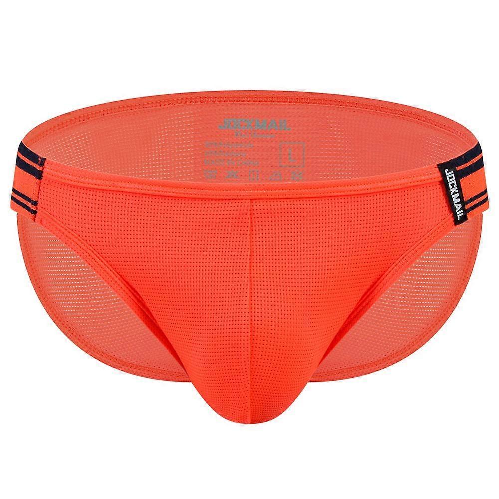 Briefs JOCKMAIL Breathable Nylon Mesh Low-rise Slit Sports Men's Underwear Everyday Casual Shorts Underpants