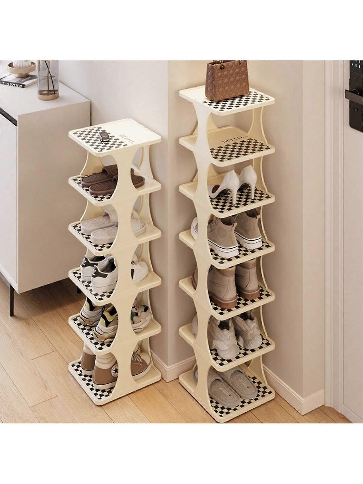 Foldable Shoe Rack for Home & Dorm - Space Saving Narrow Shelf 1pc
