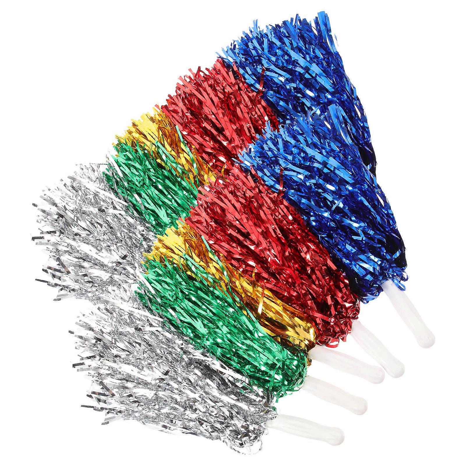 10Pcs Reusable Cheerleading Poms for Cheering Squad Pompoms Props