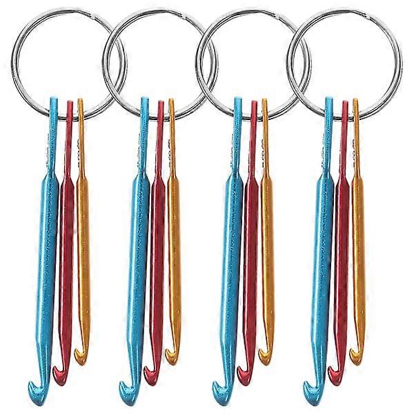 4 Strickhäkelnadeln, Garnhäkelnadeln.