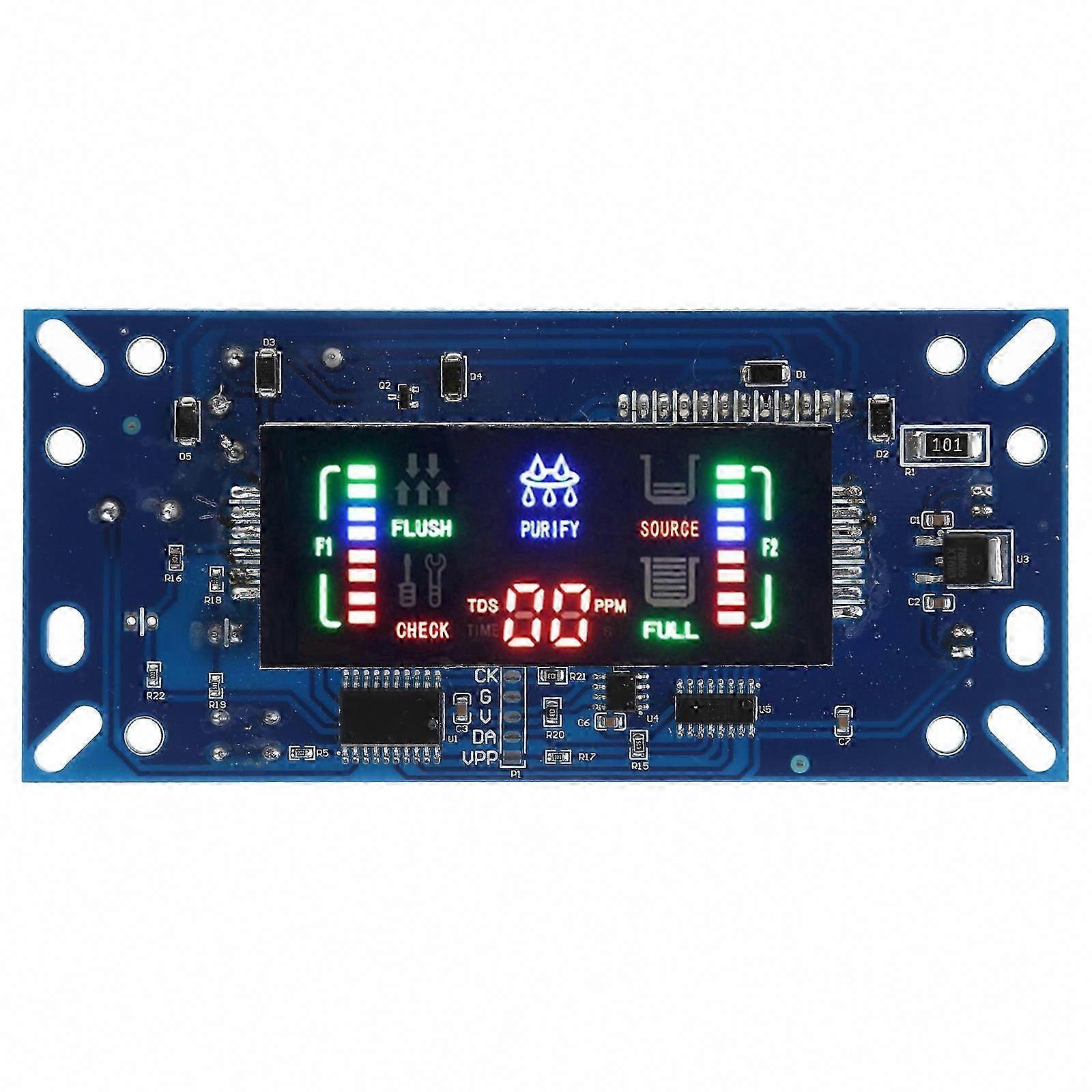 12-Pin Circuit Board RO Reverse Osmosis Machine Water Purifier Main Board DC24V Square Screen 12 wire Replacement