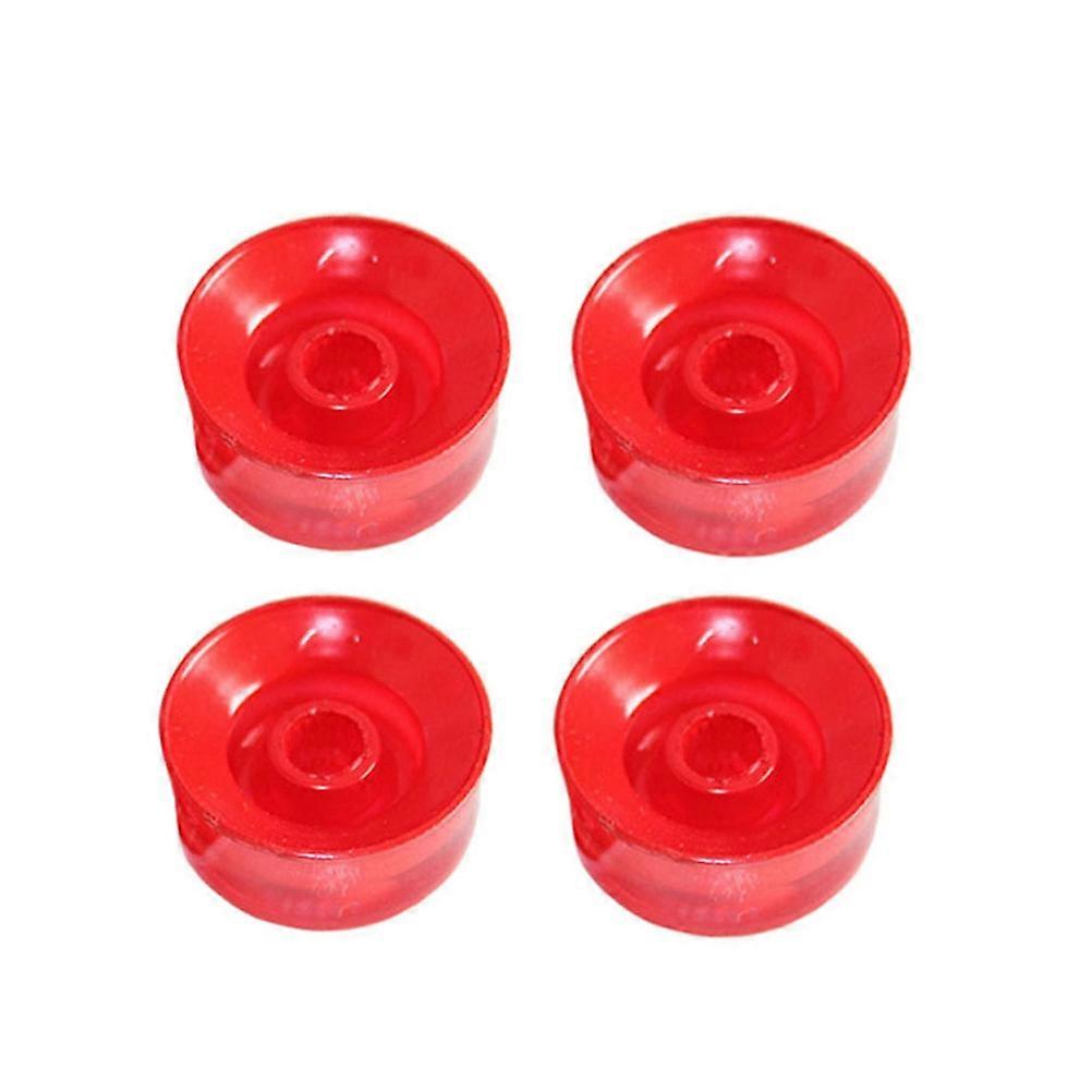 Guitar Tone Knobs 4 Pcs Set Vintage Look Rotary Knobs Volume Control Knobs For Electric Guitar Replacement Broken Knobs Red