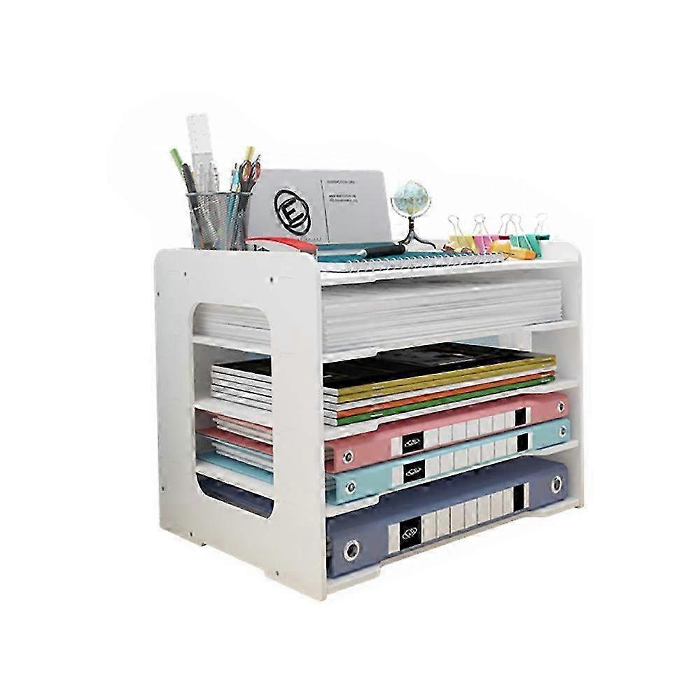 A4 Paper Organizer & File Holder Tray - Office Desk Document Storage for Home, Office, and School - Stylish Paper File Management Solution