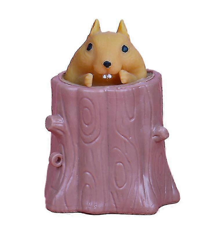 Children's Tricky Toys Evil Squirrel Decompression And Decompression Toys (brown)