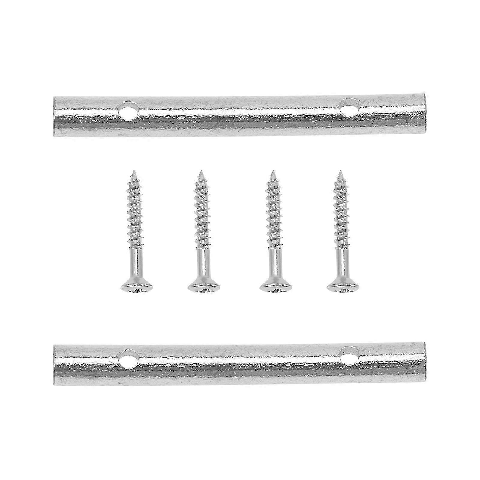 Guitar Neck String Retainer Brass Headstock String Rods For Musicians Music Practice Shape Chrome Plating 2 Sets