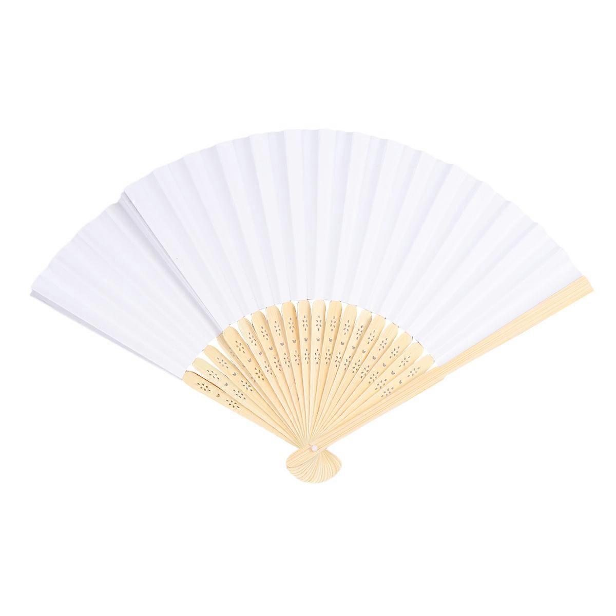 Folding Hand Fans, Art Canvas, Ideal for Children's Creative Projects