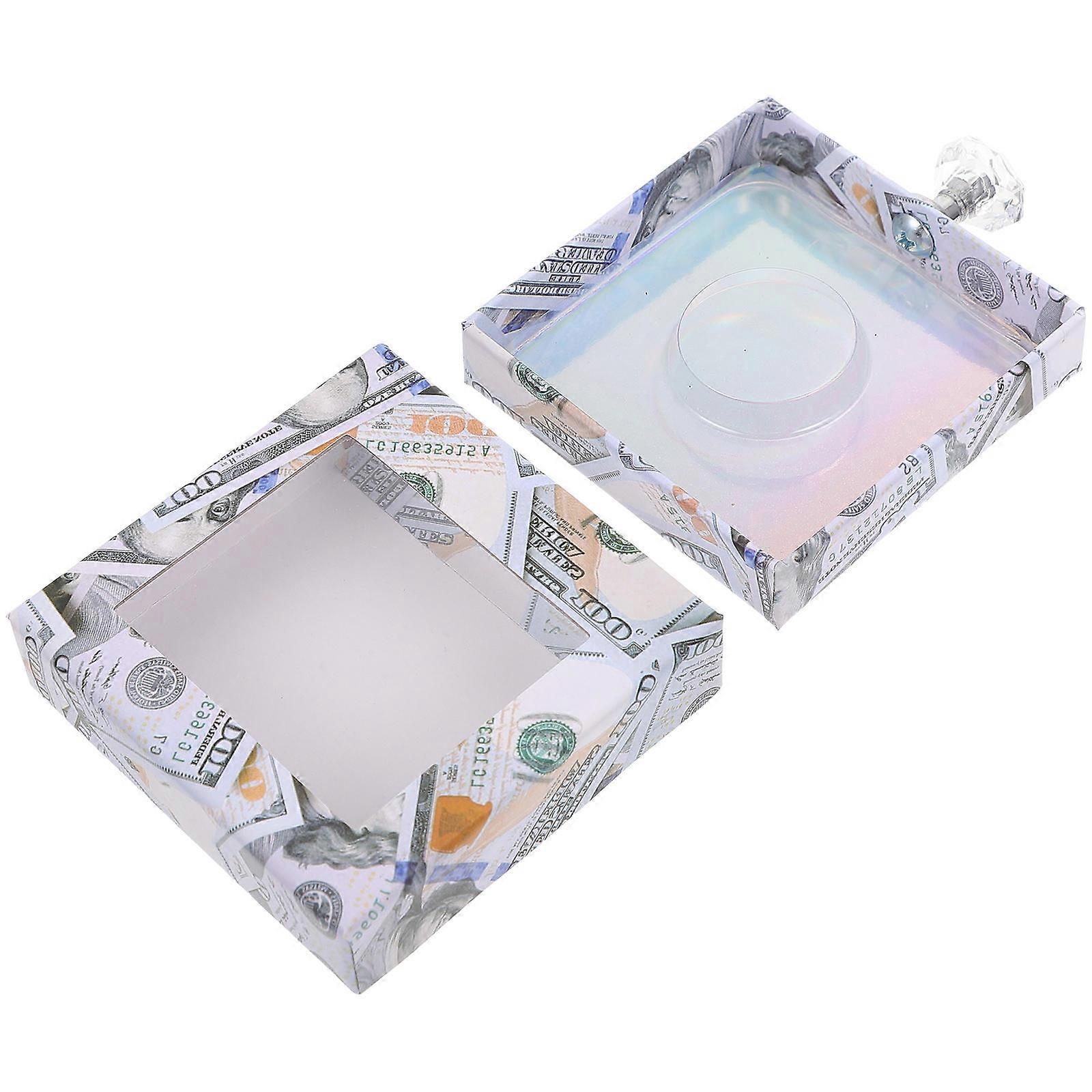 Eyelash Case 1Pack Blue Simple Design Square Eyelash Packaging Box For Travel 10x8cm Eyelashes Protection Organizer