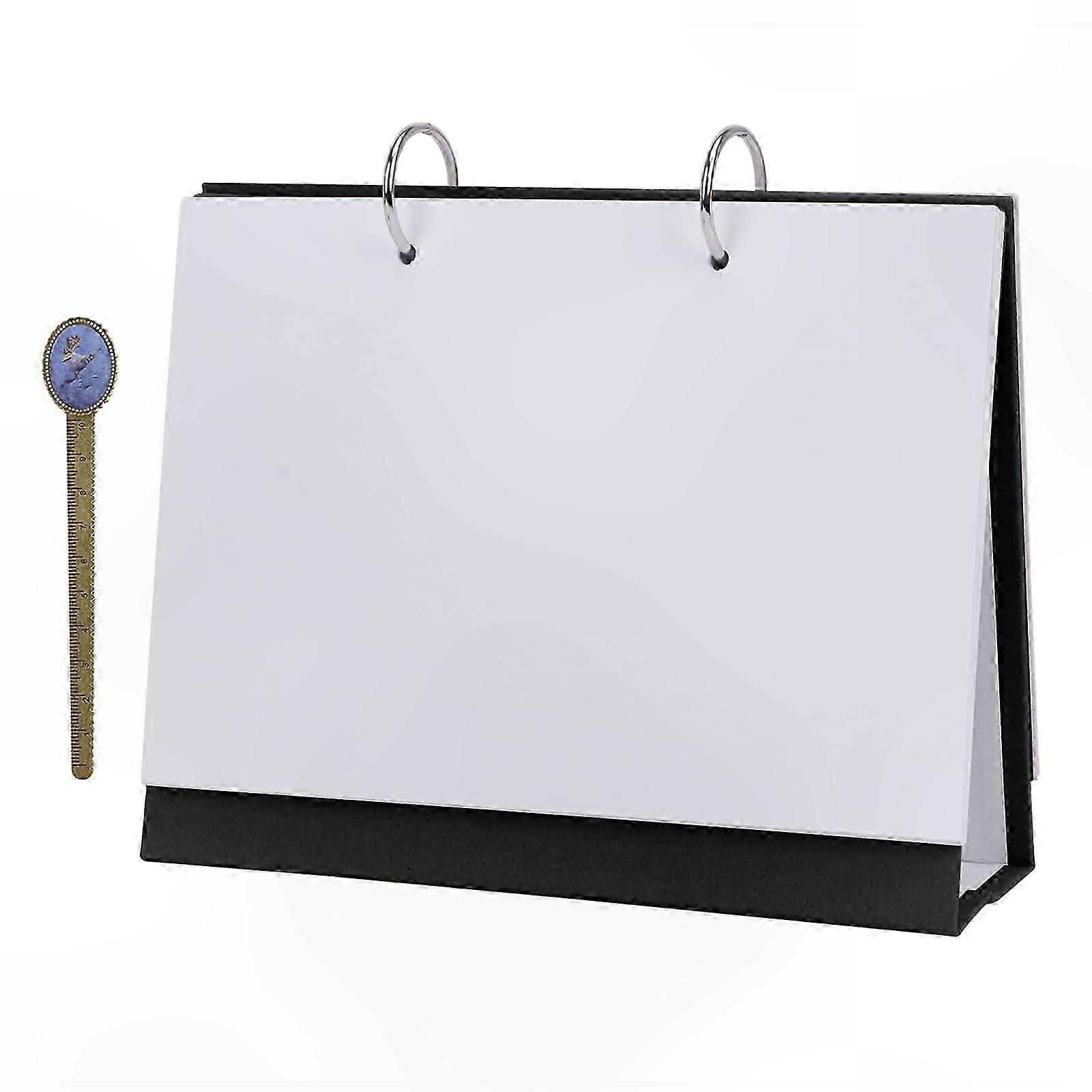 Customizable Weekly Calendar with Kraft Paper Design for DIY Desk Use
