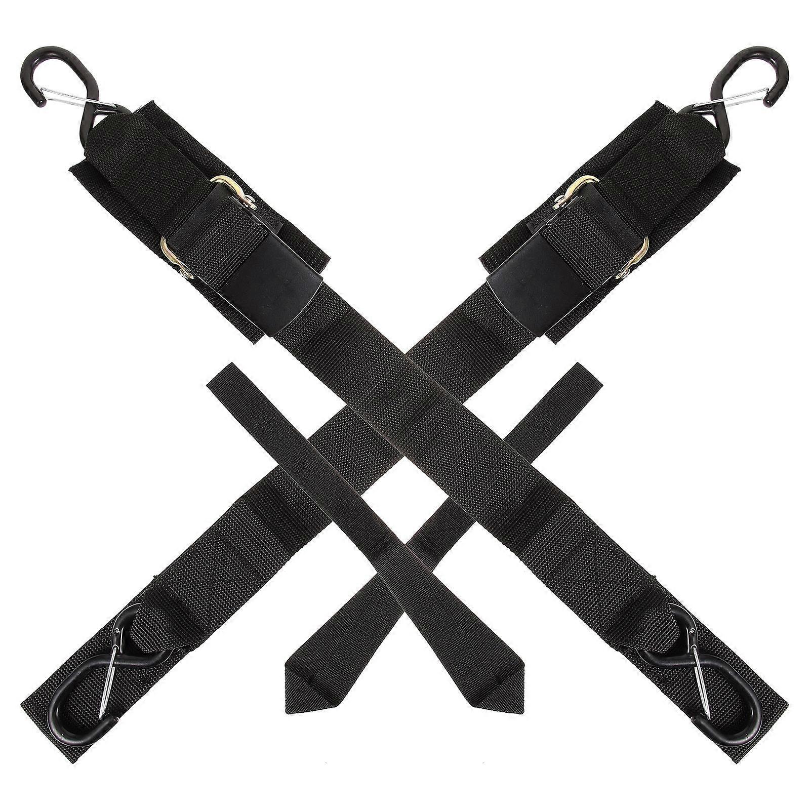 Boat Trailer Tie Downs for of Boats with Reliable Safety Locking Features and Versatile 119x5cm Size in 2 Sets