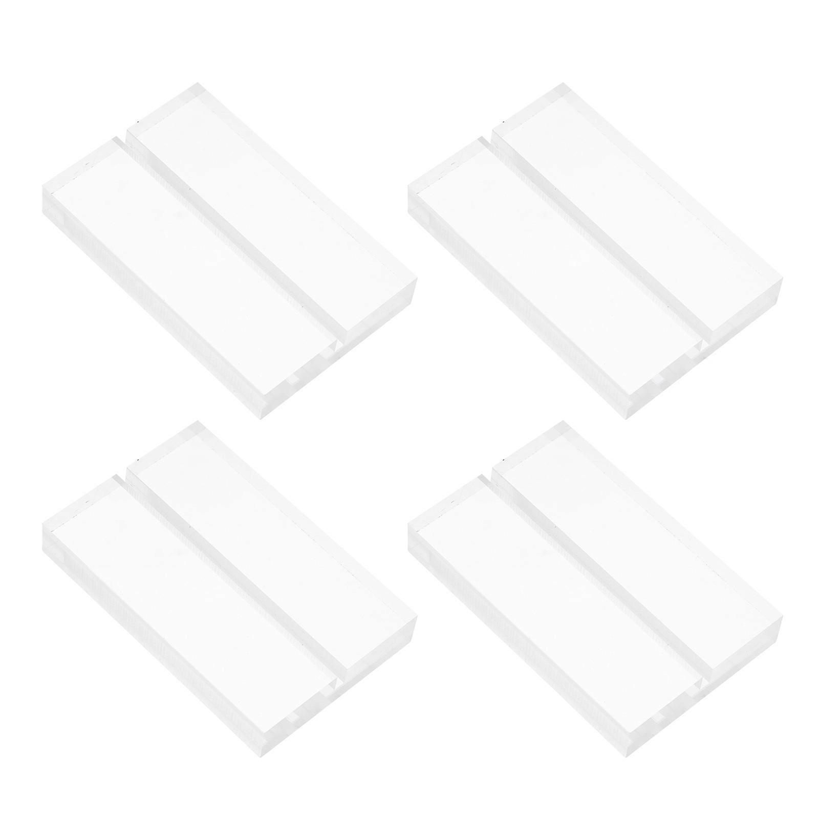 Large Acrylic Stand for Decoration 10pcs Transparent Memo Holders Useful for Wedding Signs and Memos