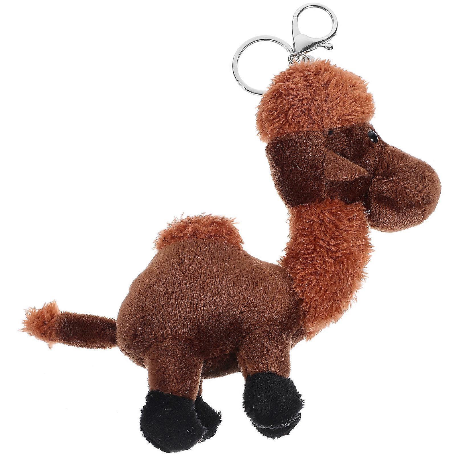 Hanging Camel Pendant Keychain For Children And Adults 15X14X6Cm Fuzzy Decor 1Pcs