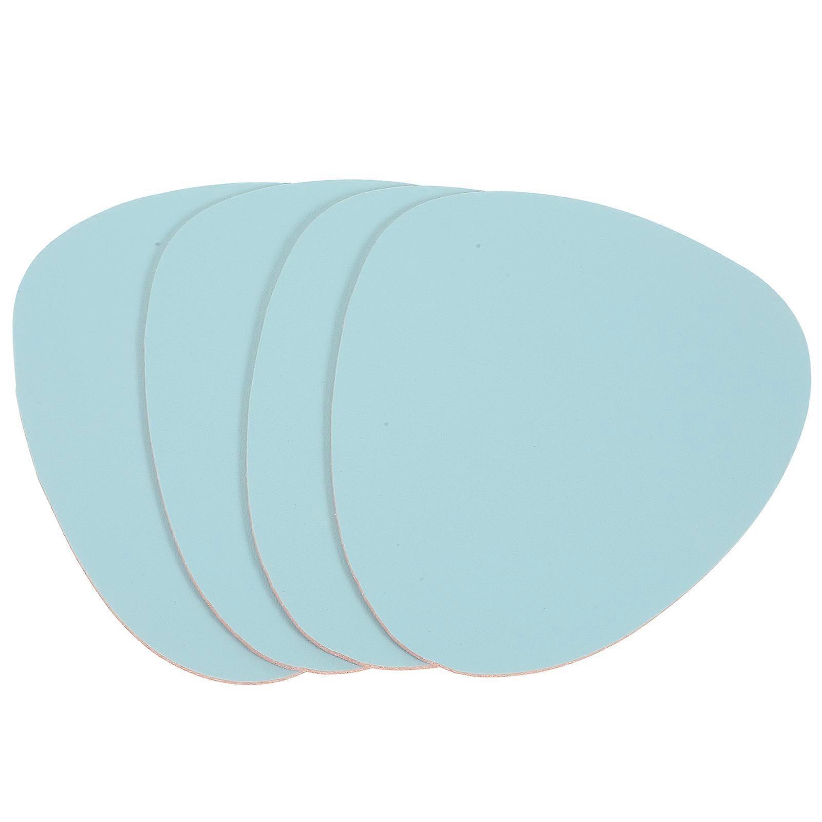 Pink Nordic Style Insulating Coaster Set of 4 Crafted from PVC for DIY Use with Irregular