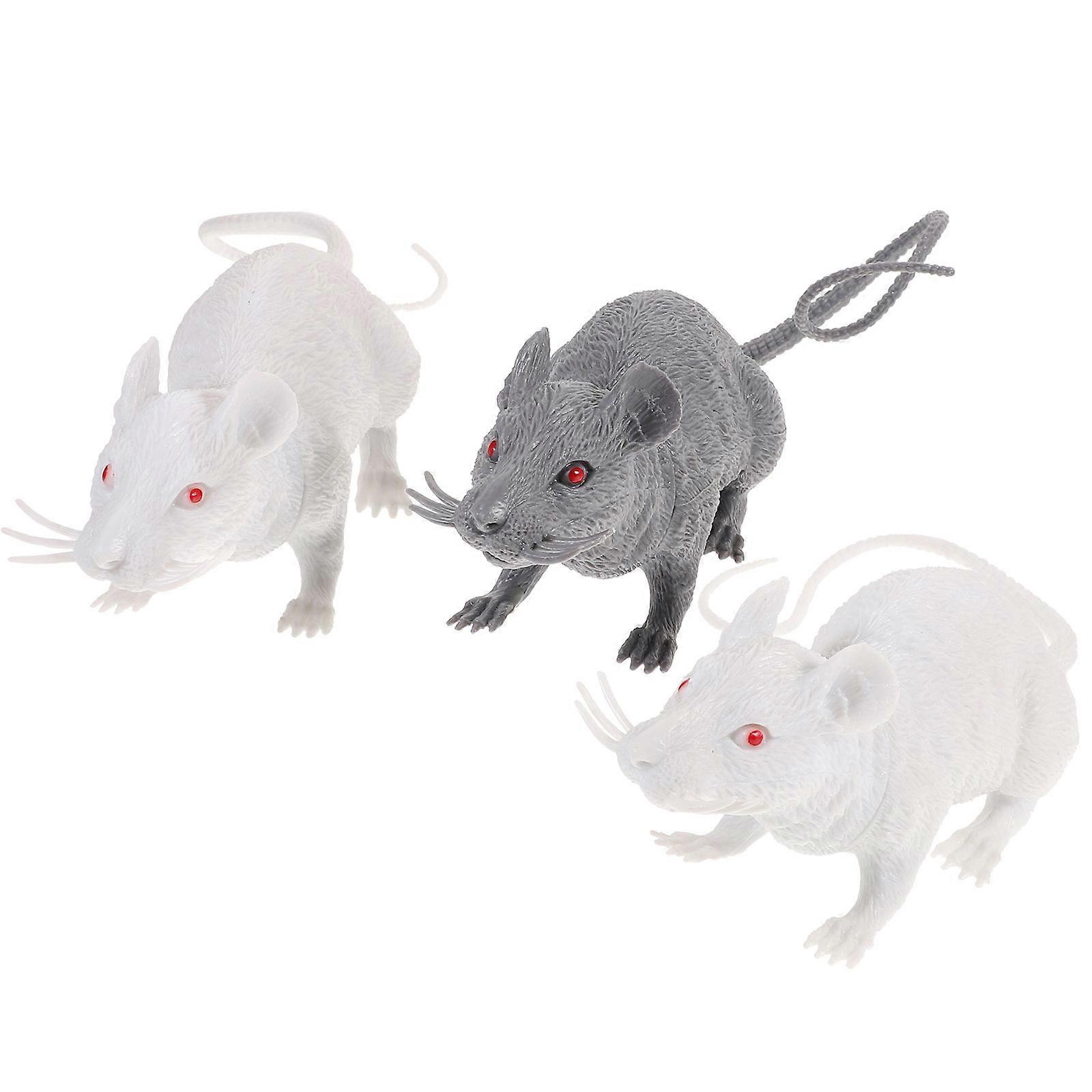 Lifelike Prank Mouse Toys For Halloween Events Suitable For All Ages 3Pcs