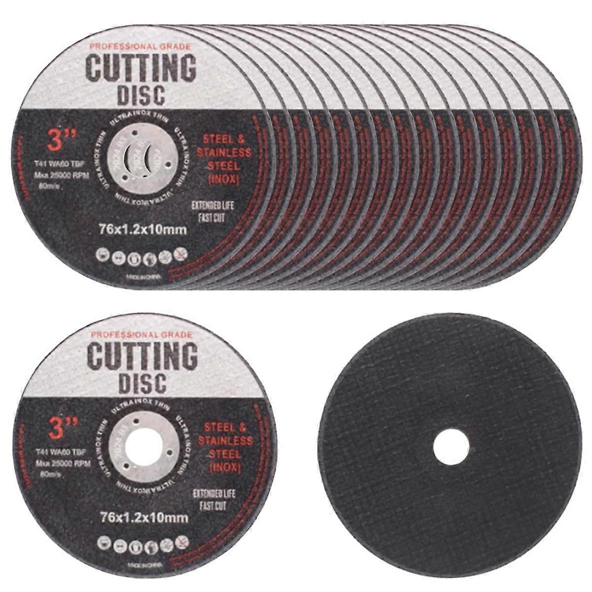 Disques de coupe 18 pièces, 76 mm, pour meuleuse d'angle, pour métal, disques de meulage, disques de coupe pour couper le métal