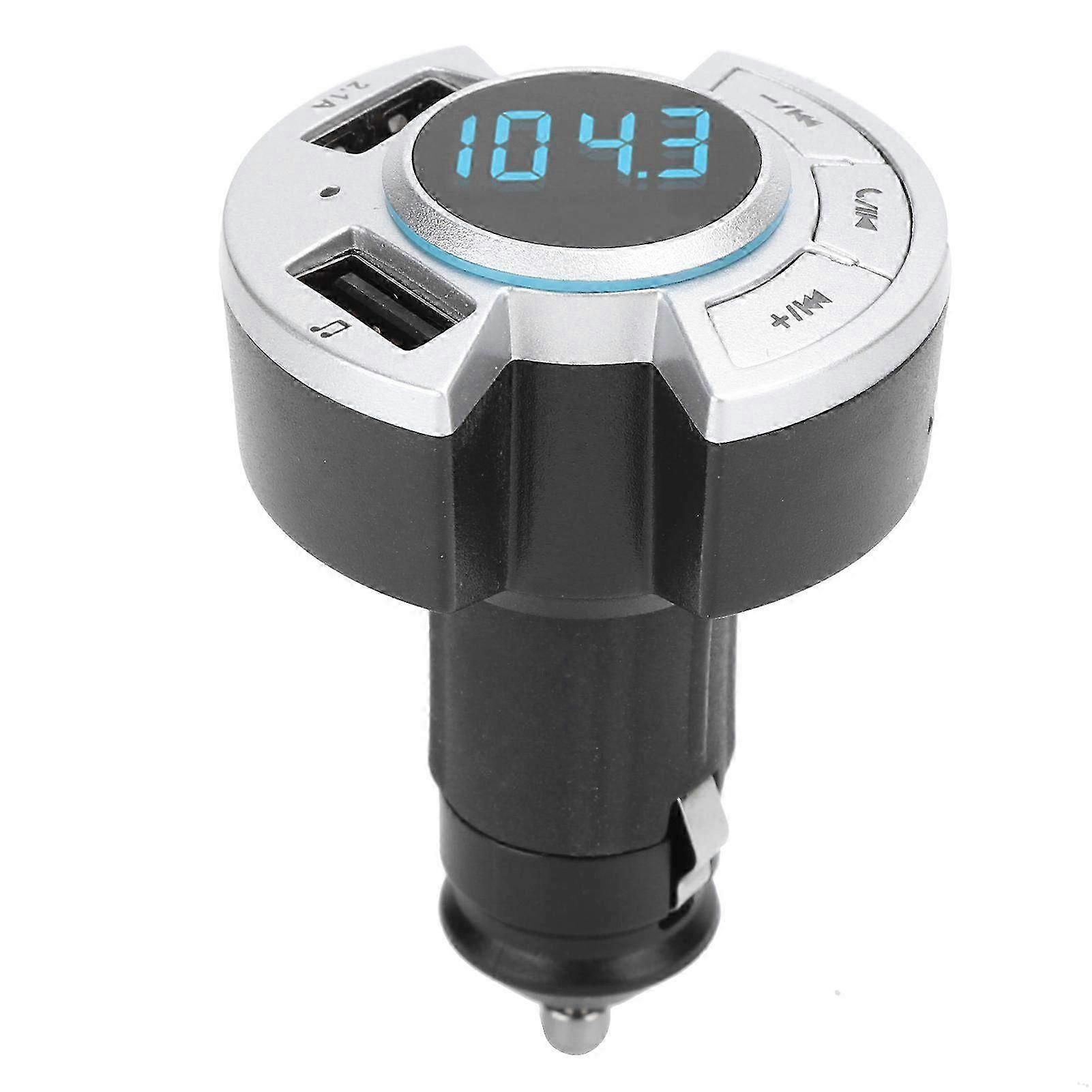 Multifunction Bluetooth MP3 Player FM Transmitter with USB Charging & U Disk Support - Vehicle Mounted Audio Solution