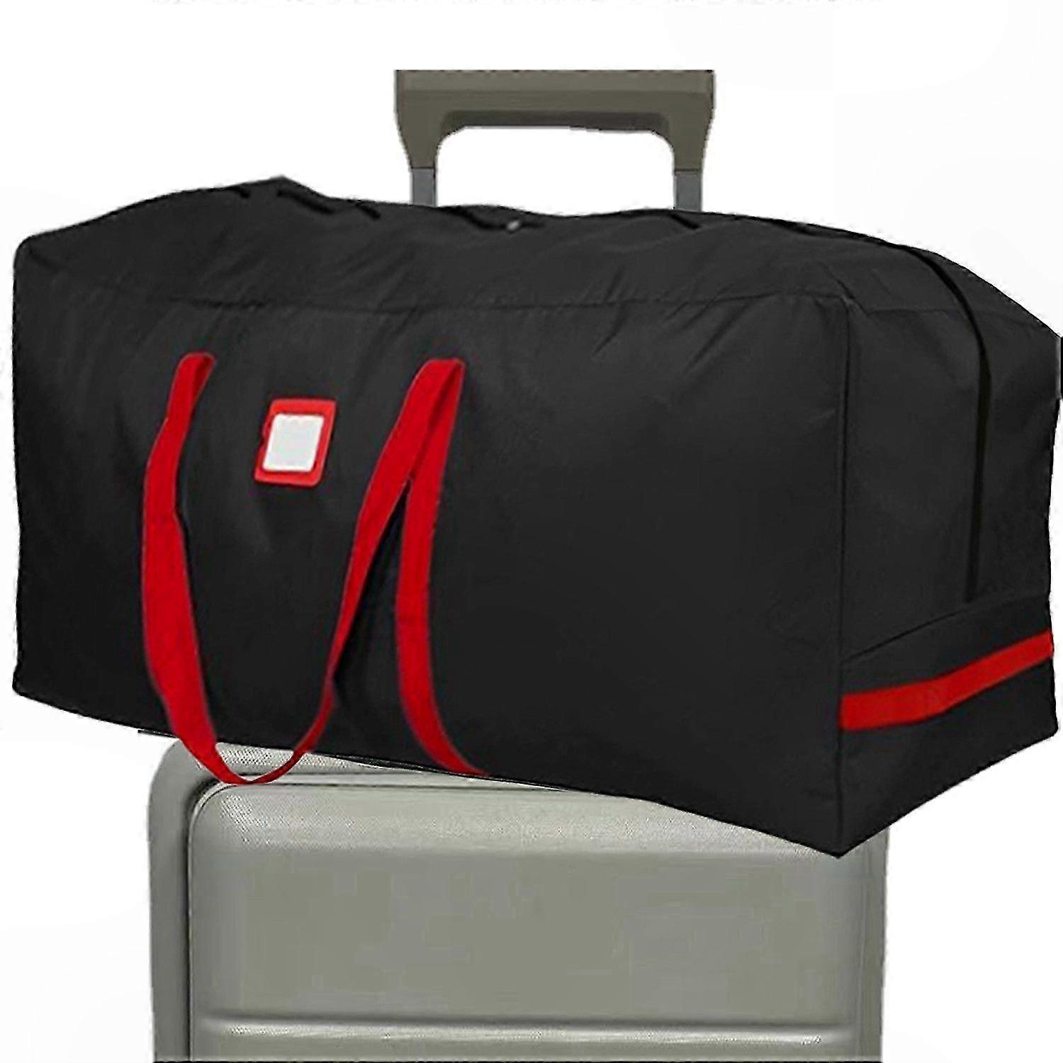 Large Christmas Tree Storage Bag for Holiday Decor Organization, Black