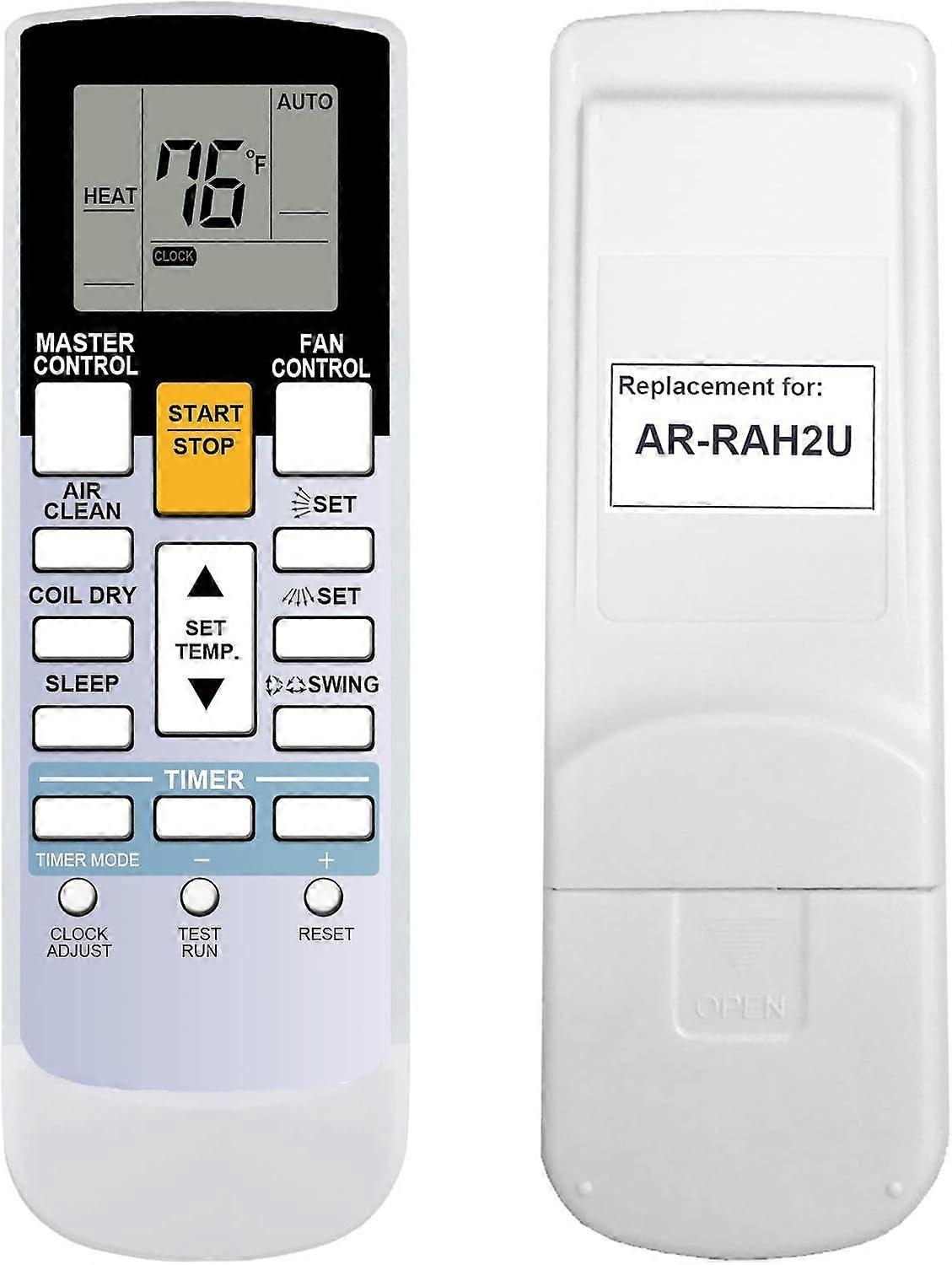 Replacement for Fujitsu Air Conditioner Remote Control Model Number AR-RAH2U