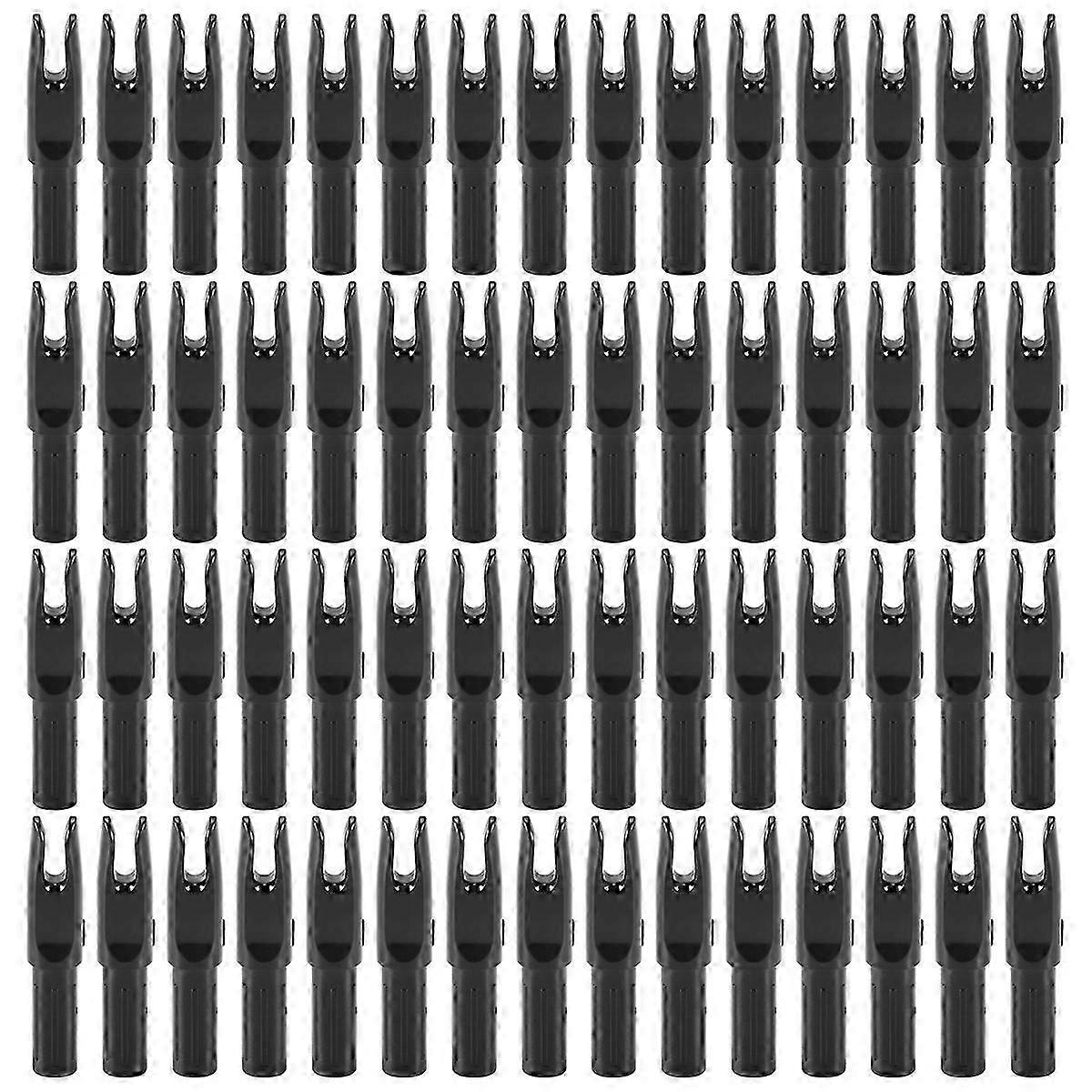60 Pack Archery Arrows Nock ID 6.2mm Arrows Nocks Insert Tail for DIY Hunting Shootings Arrows Compo