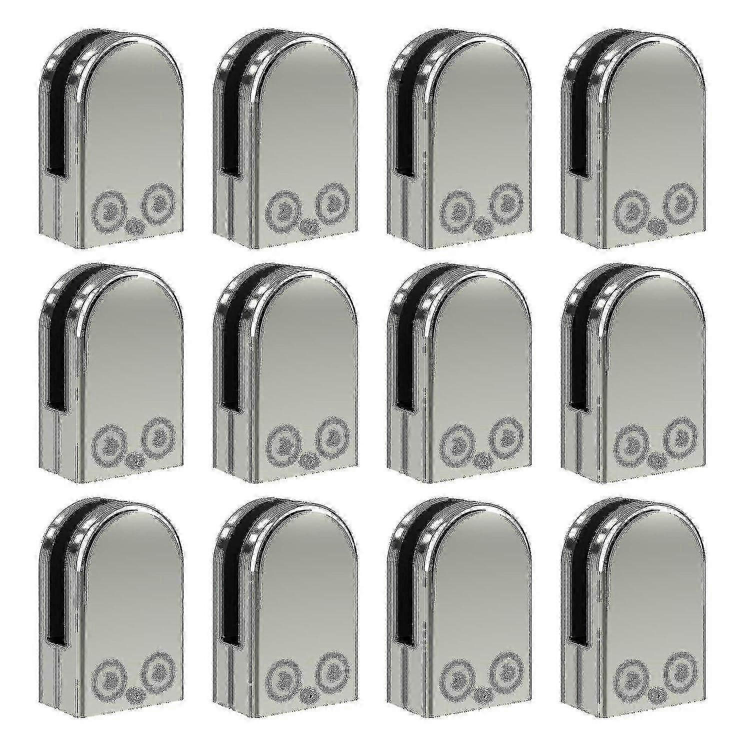 6-8mm 8-10mm 10mm-12mm Pack Of 4/12 Glass Clamps,304 Stainless Steel Glass Balustrade Clamps | Glass