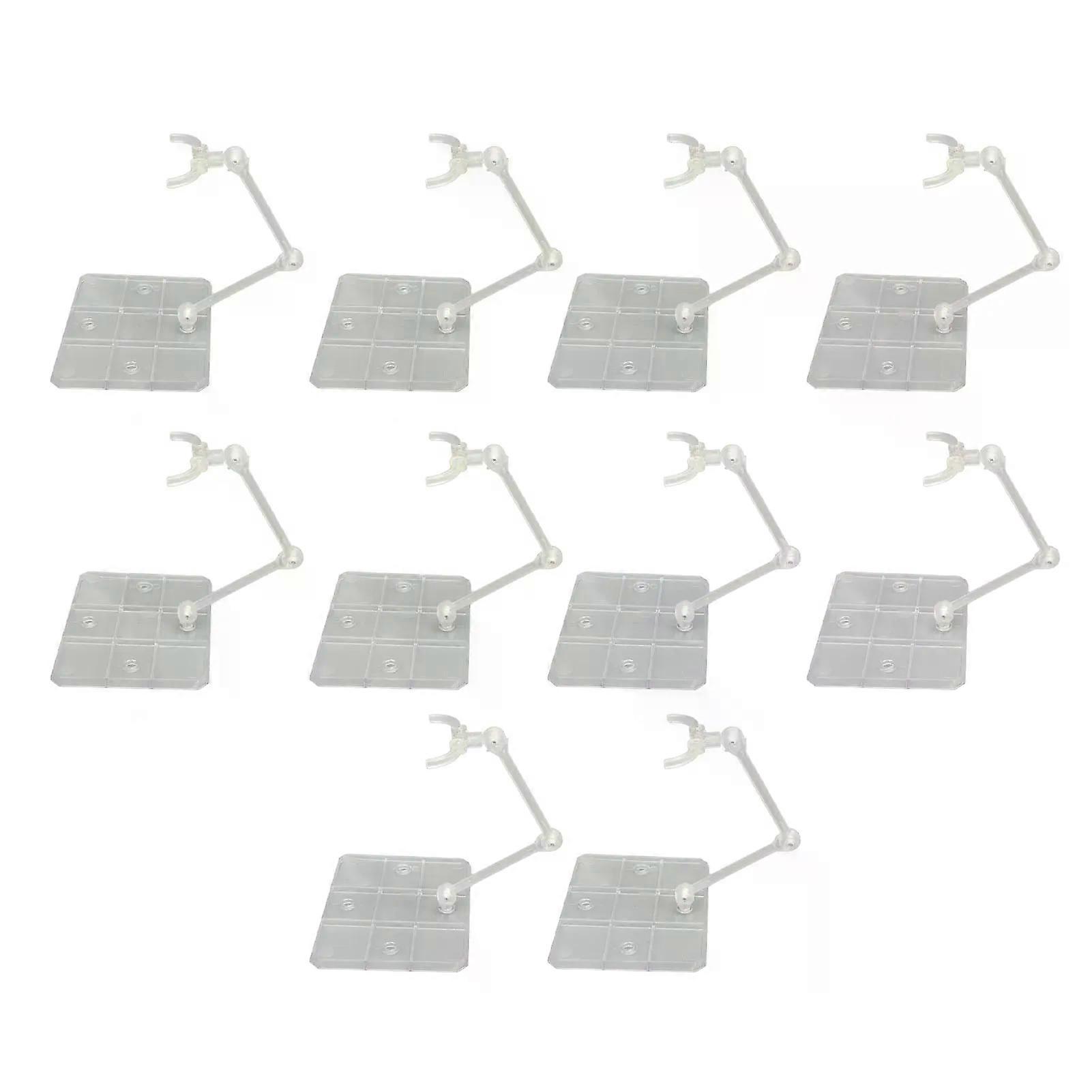 10 Sets Action Figure Stand Transparent Acrylic Anime Figure Display Stand Support Holder Base