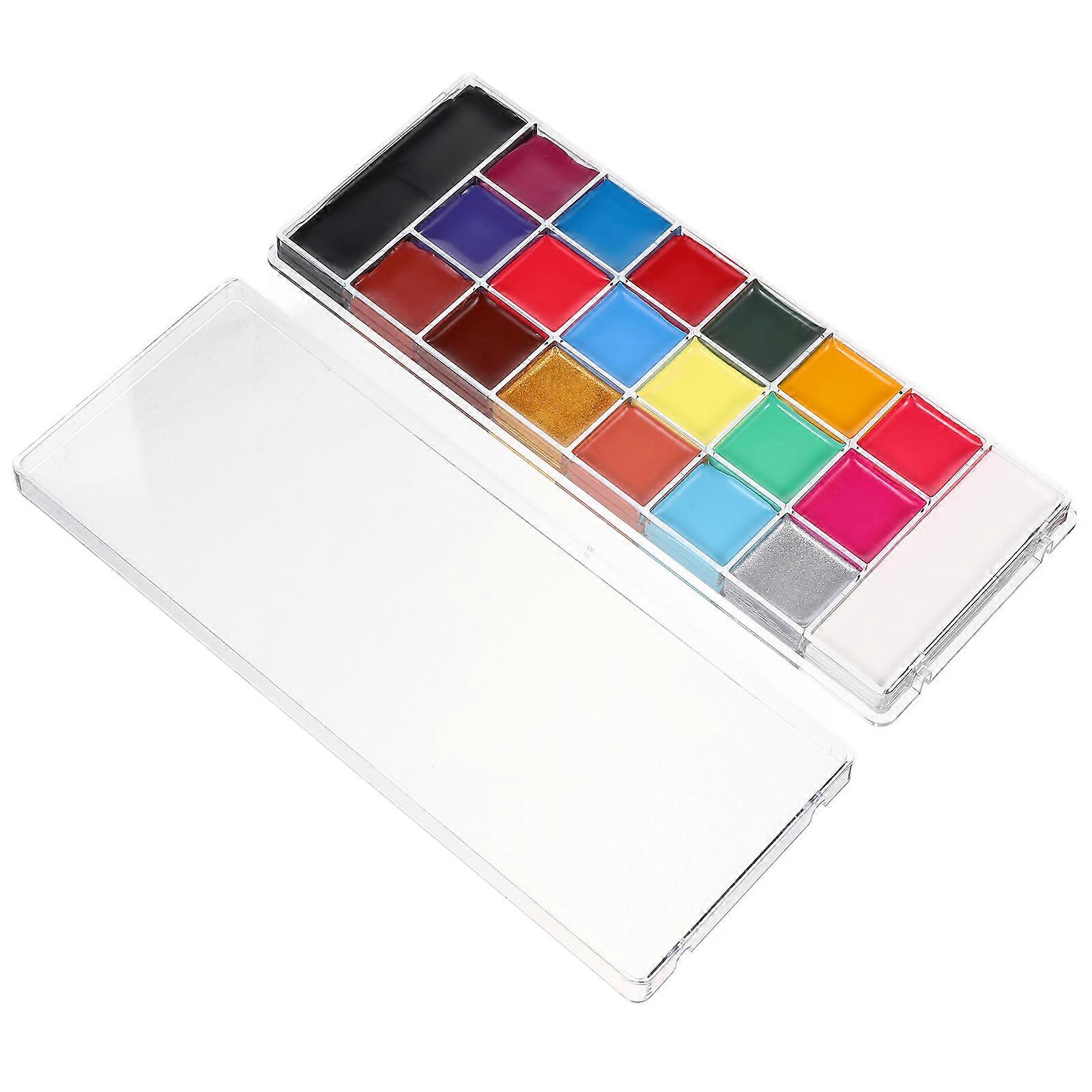 4Pcs Makeup Paint Oil Palette For Theatrical Performances Assorted For Halloween Festivals