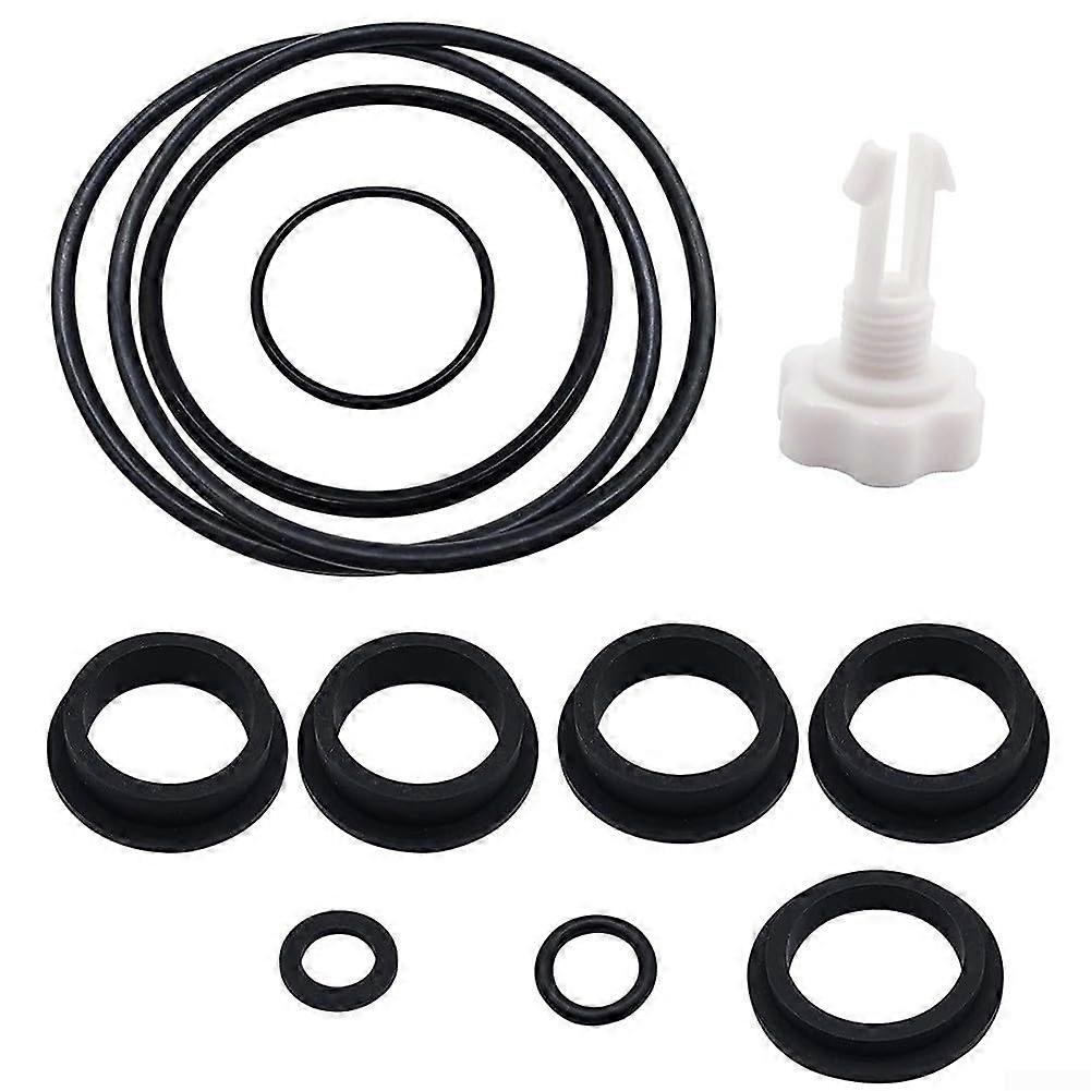 Pool Filter Pump Replacement Parts Set with Tank O-Ring, L-Shape Seal, Air Release Valve for Sand Filter Systems