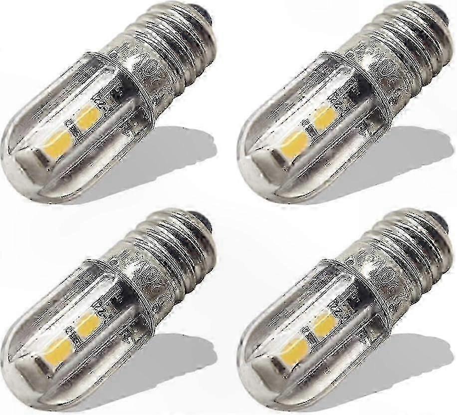 8mm Screw Base LED Bulb, Warm White, 4 Pack, Energy Saving 3030 SMD Chipsets Indicator Light