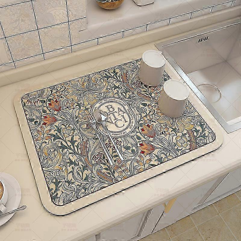 Dish Drainer Mat, 3040 cm Super Absorbent Kitchen Draining Mat, Dish Drainer Mat