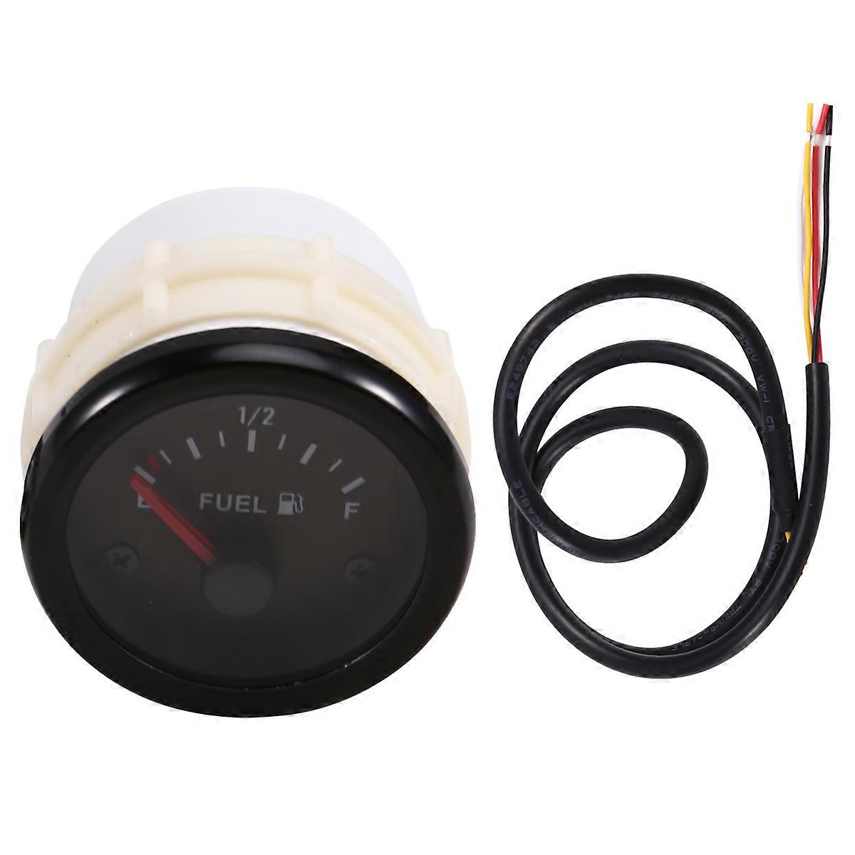 2Inch Universal Gauge Kit, E-1/2-F Pointer Level Gauge Meter Kit with LED Backlight, DC 12V Tank Met
