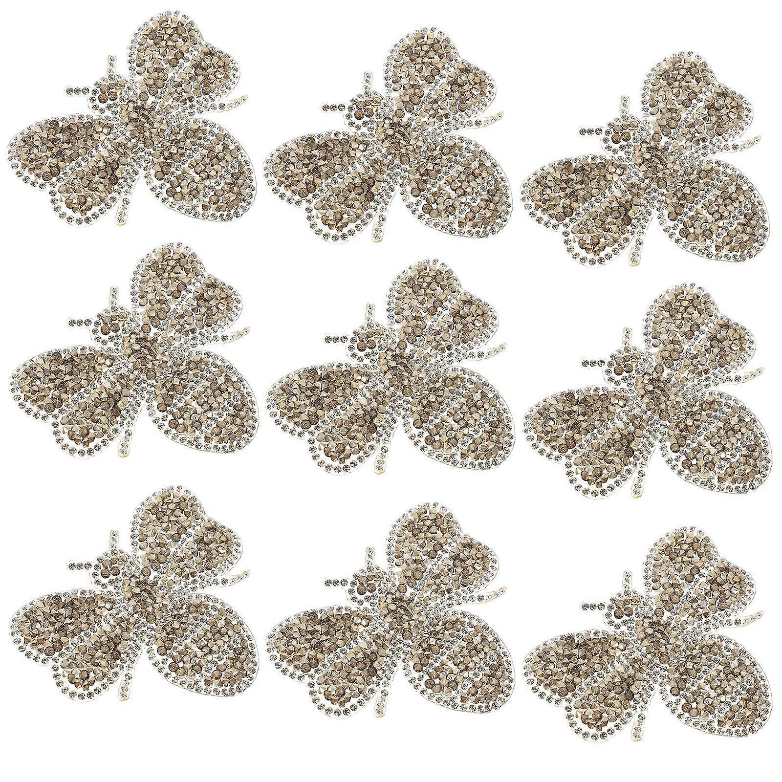 Clothes Decorative Patches Wear-Resistant Hat Patches for Bags and Shoes Grey Resin Repair 10Pcs