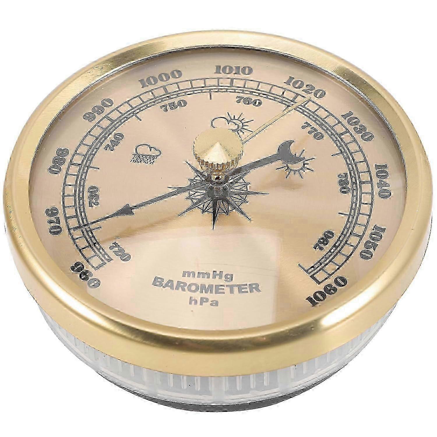 Mini Outdoor Dial Barometer for Humidity & Wall Decor