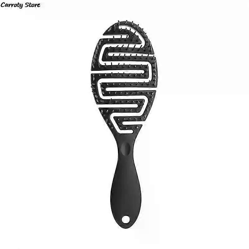 Wet Brush Pro Flex Dry Curved Comb Massage Comb Fluffy Shape Ribs Curling Comb Can Be Used On Wet Hair For Easy Detangling