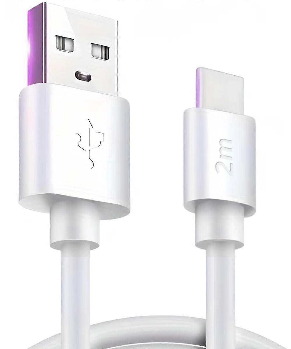Type C Charging Cable 2m Extra Long Android Fast Charging USB C Cable, USB A to