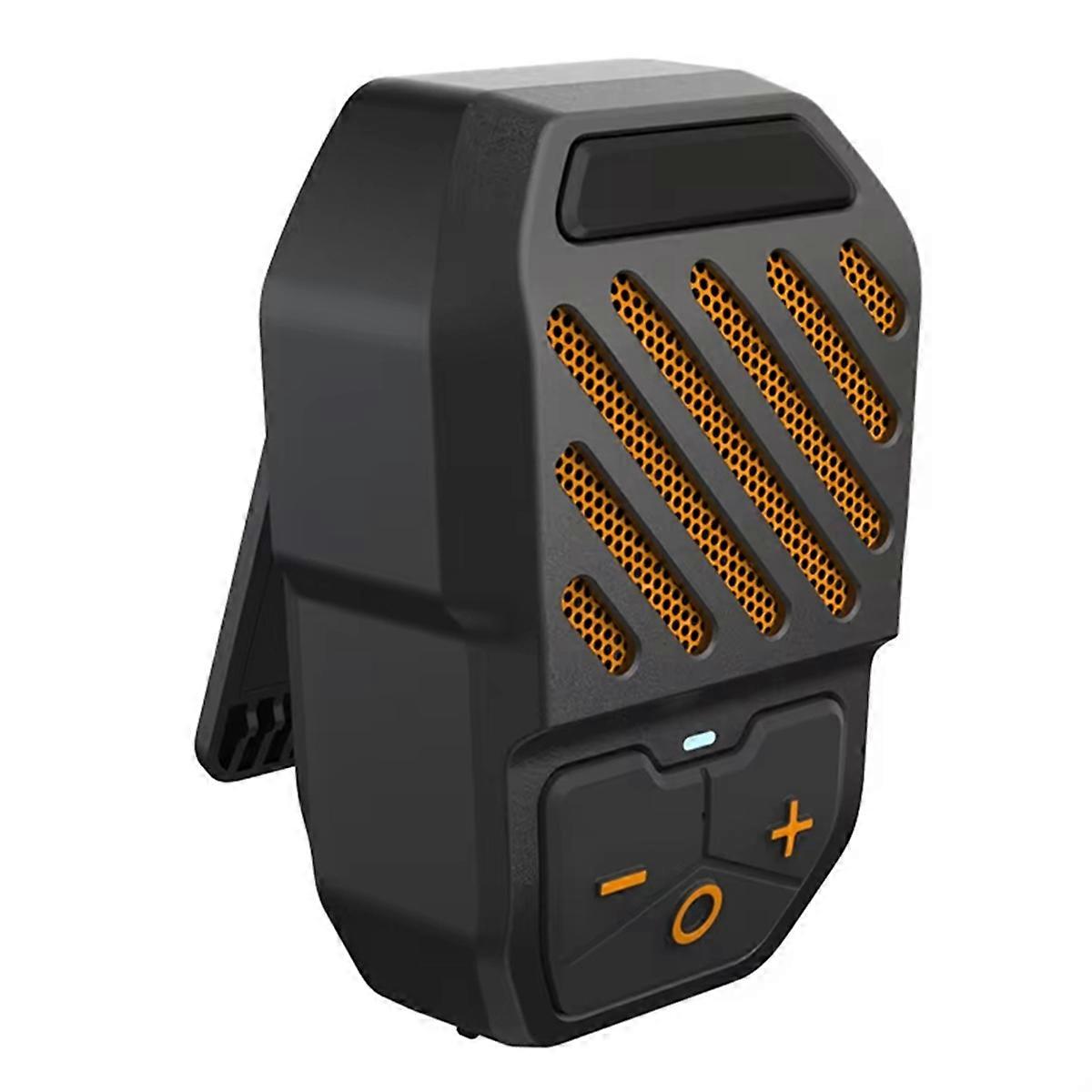 Pocket Bluetooth Speaker Clip-on Speaker Wireless BT Microphone Speaker Lavalier Speaker for Sports Work Cycling Orange