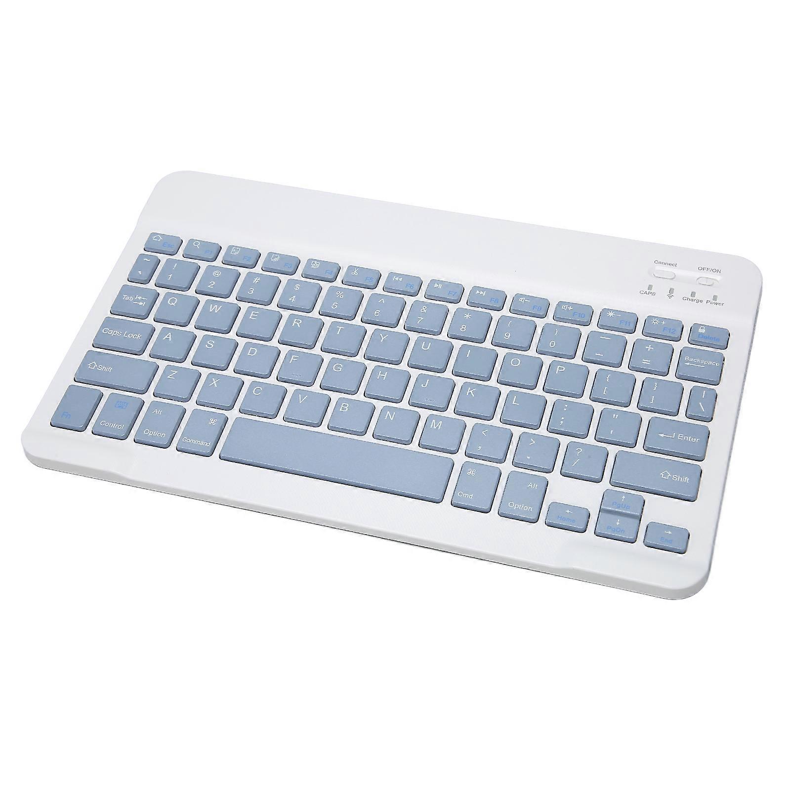 Ultra Slim Bluetooth Tablet Keyboard Mini 150mAh Mist Blue