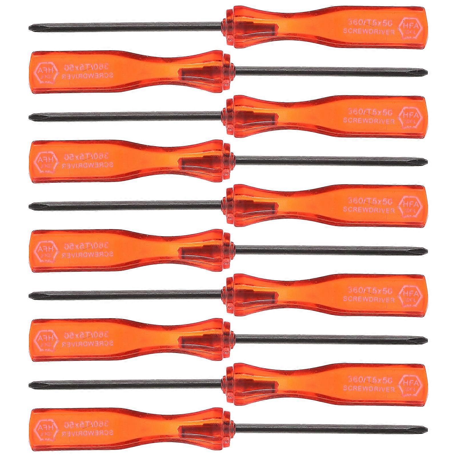 Ergonomic Plastic Handle Screwdriver Set For Gaming Machine Technicians 10pcs