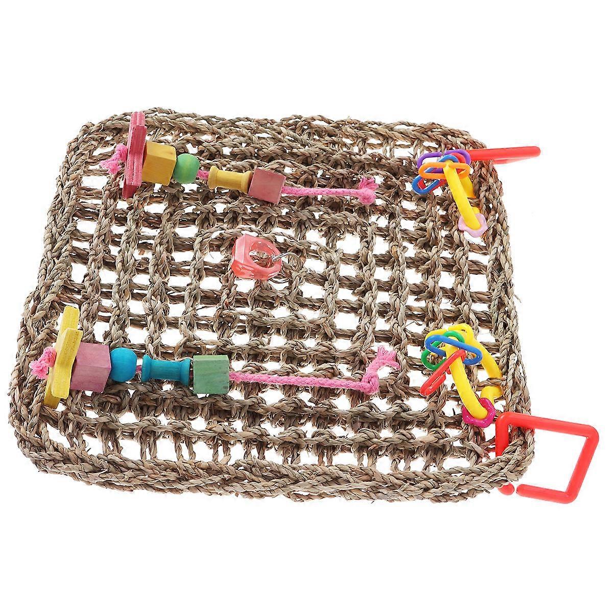 Pet Squirrel Hammock Swing for Climbing Use Encourages Exercise Prevents Overgrown Nails Light