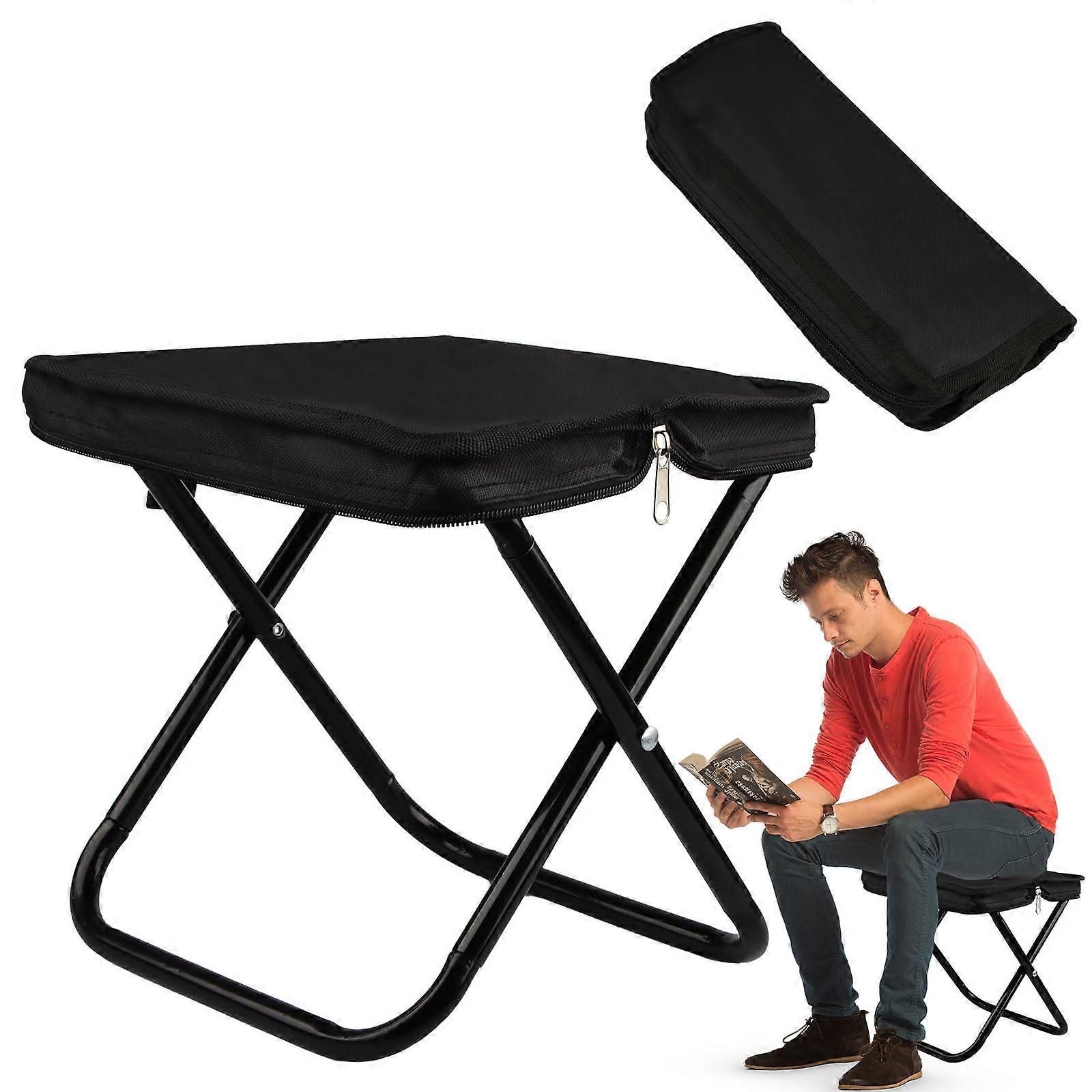 Mini Folding Stool 28 Cm Folding Stool Compact Portable Camping Seat Lightweight Travel Stool