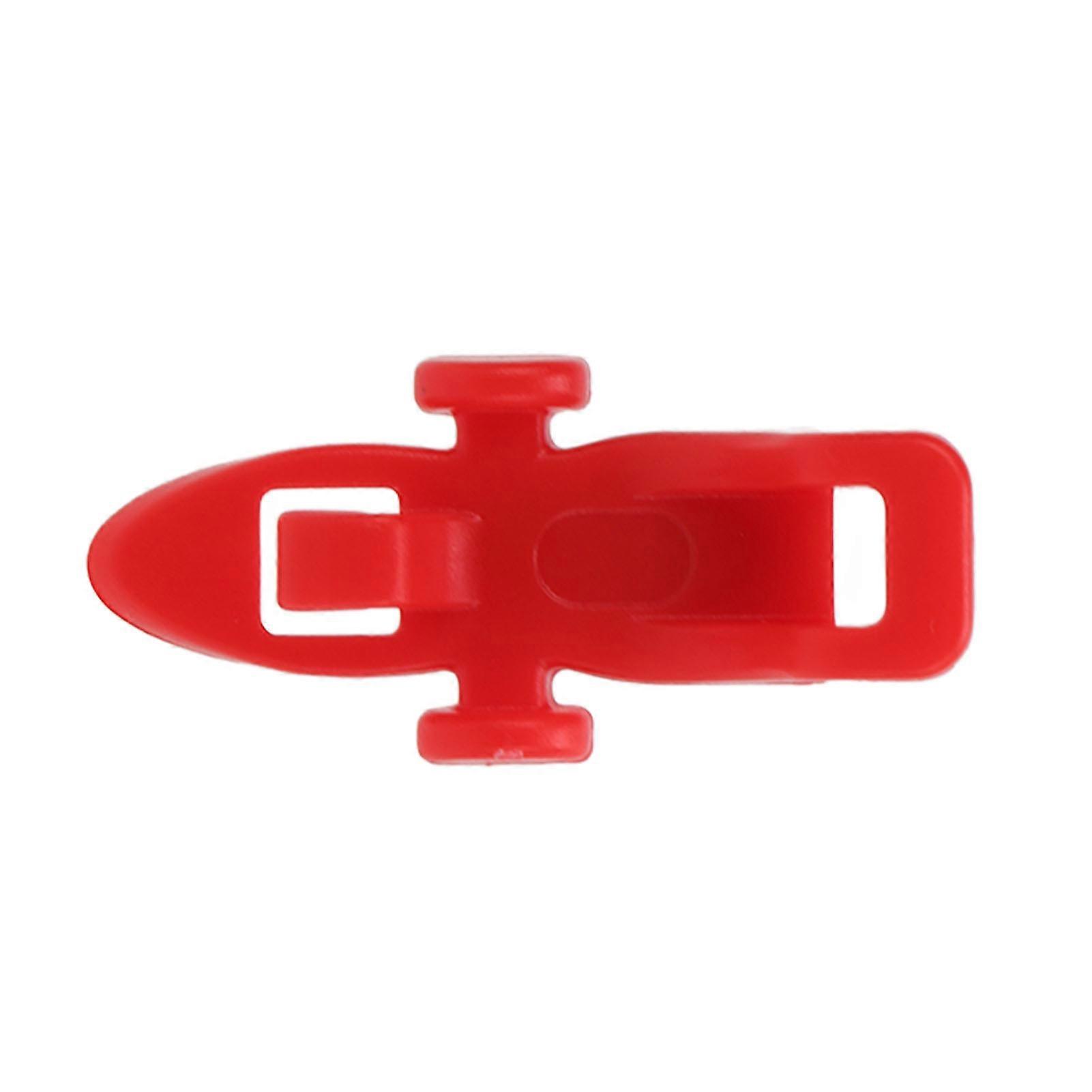 Fishing Rod Hook Keeper with 3 Elastic Rubber Rings, 30mm Red