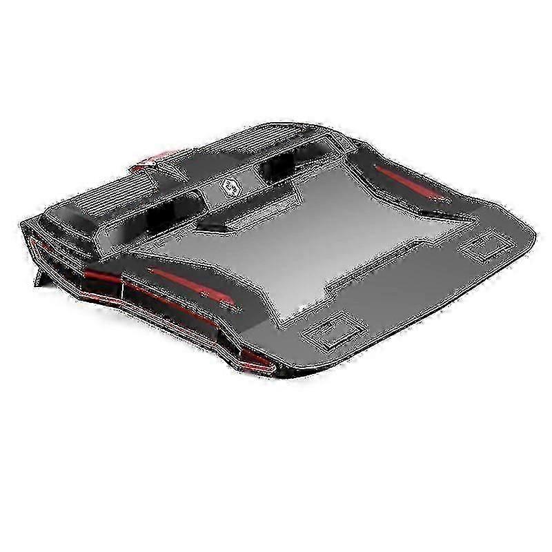 حامل كمبيوتر محمول محسن للألعاب RGB Notebook: قابل للتعديل ، تدفق هواء قوي ، 3000 دورة في الدقيقة RGB لوحة تبريد لأجهزة الكمبيوتر المحمولة مقاس 12-17 بوصة
