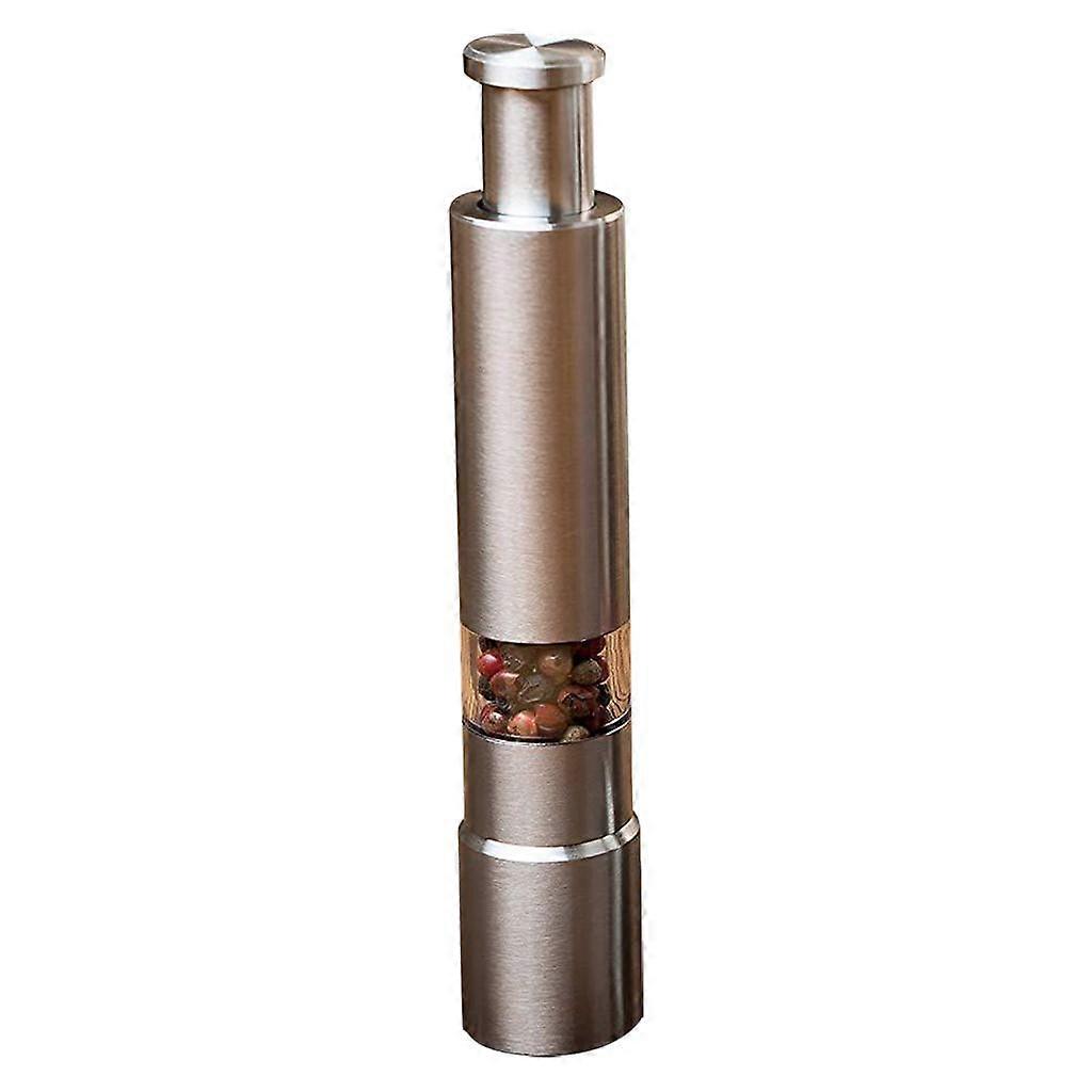 Stainless Steel Thumb Push Pepper Grinder Mill Muller Stick
