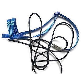 Arnés de Pájaro Loro Ajustable Antimordida Entrenamiento Cuerda de Tracción Voladora(tamaño, color:xsroyal Blue)